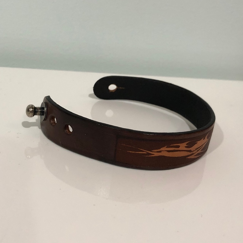 Genuine leather bracelet from Venice, Italy
